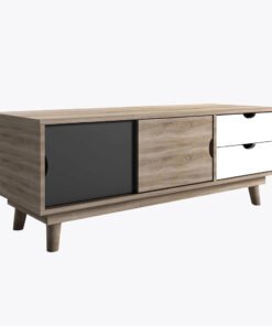 Scandi Oak TV Unit Grey