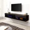 Galicia 150Cm Wall Tv Unit With Led Black