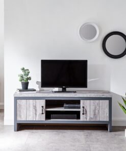 Boston 2 Door Tv Unit Grey