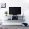 Polar High Gloss Wall Mounted Led Tv Unit Grey