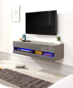 Galicia 120Cm Wall Tv Unit With Led Grey