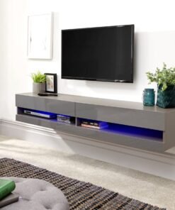 Galicia 150Cm Wall Tv Unit With Led Grey