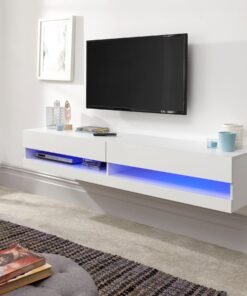 Galicia 150Cm Wall Tv Unit With Led White